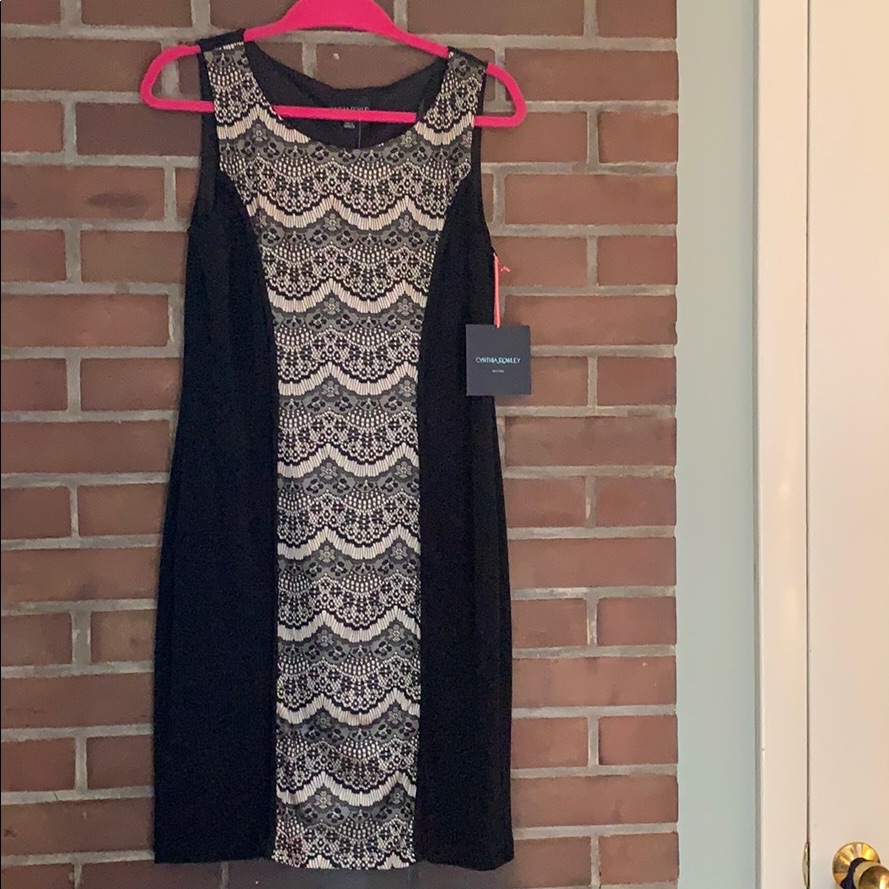 Cynthia Rowley Elegant Black Lace Dress